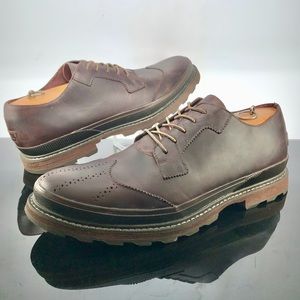 Sorel Madson Wingtip Waterproof Brown Leather Derby Size 13